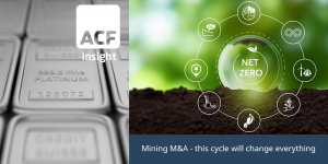 mining MandA - net zero emissions will change everything
