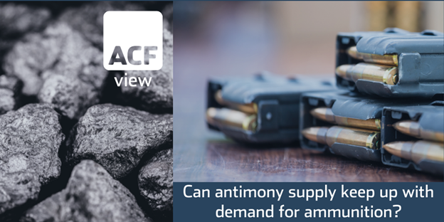 Antimony and the US ammunition shortage Antimony and the US ammunition shortage