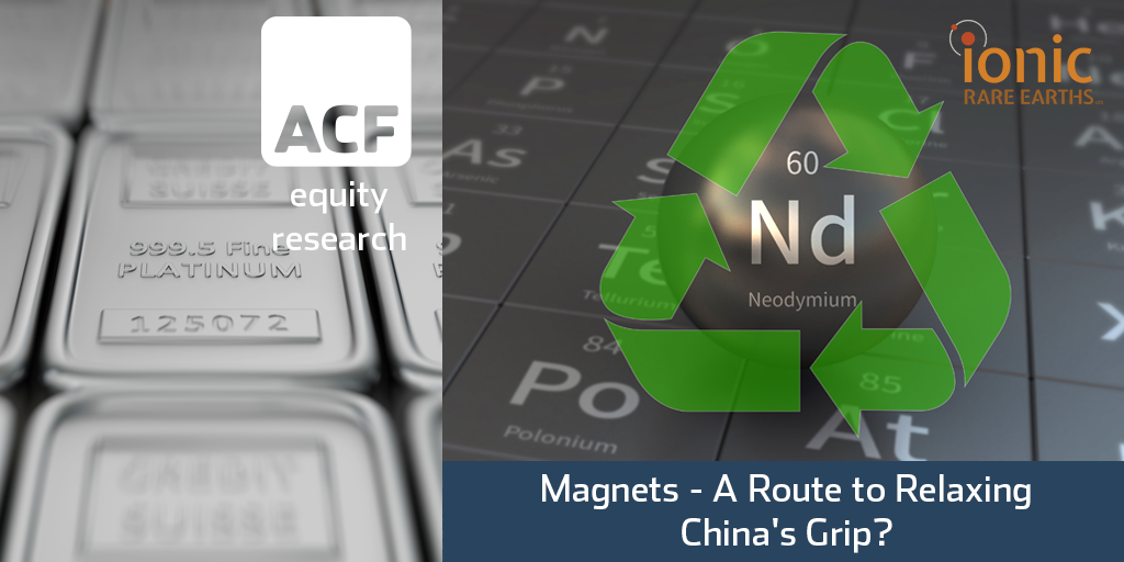 ionic rare earths-magnets a route to relxing4 China's grip