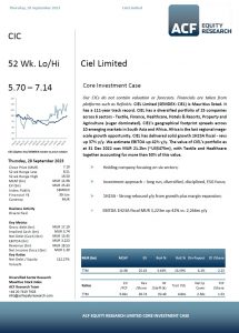 ciel group core investment case