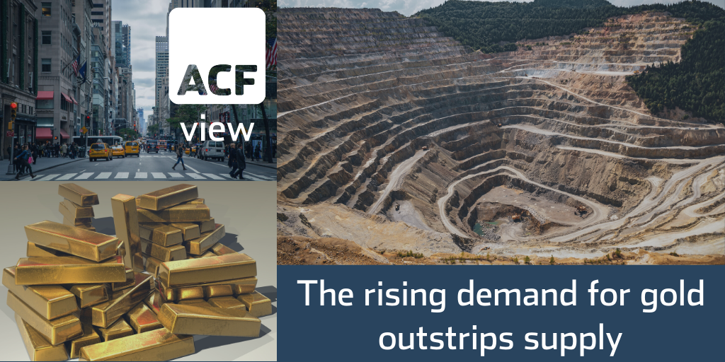 The rising demand for gold outstrips supply