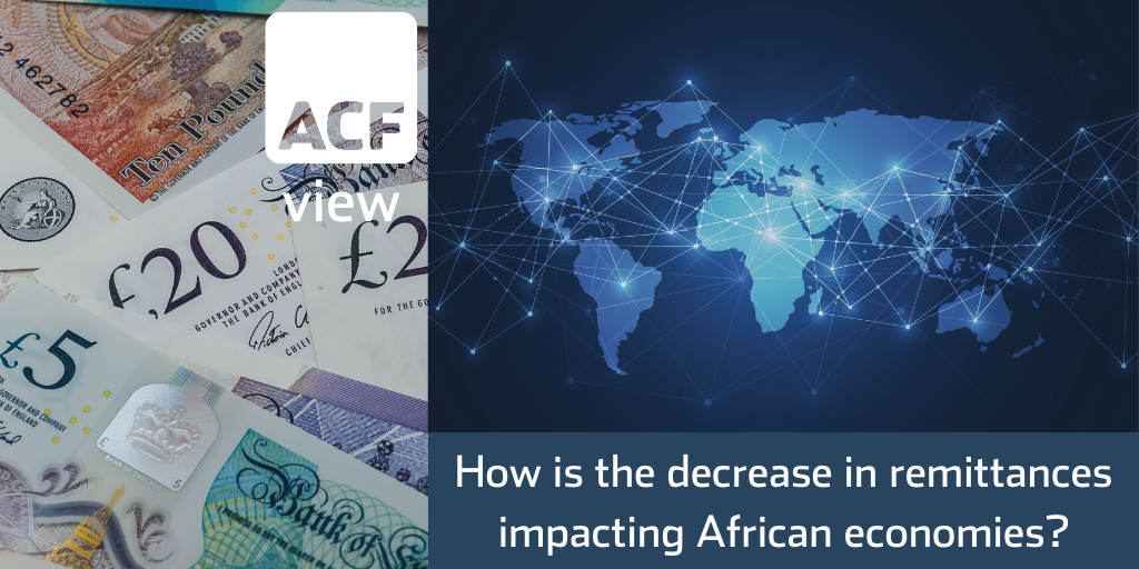 How is the decrease in remittances impacting African economies?
