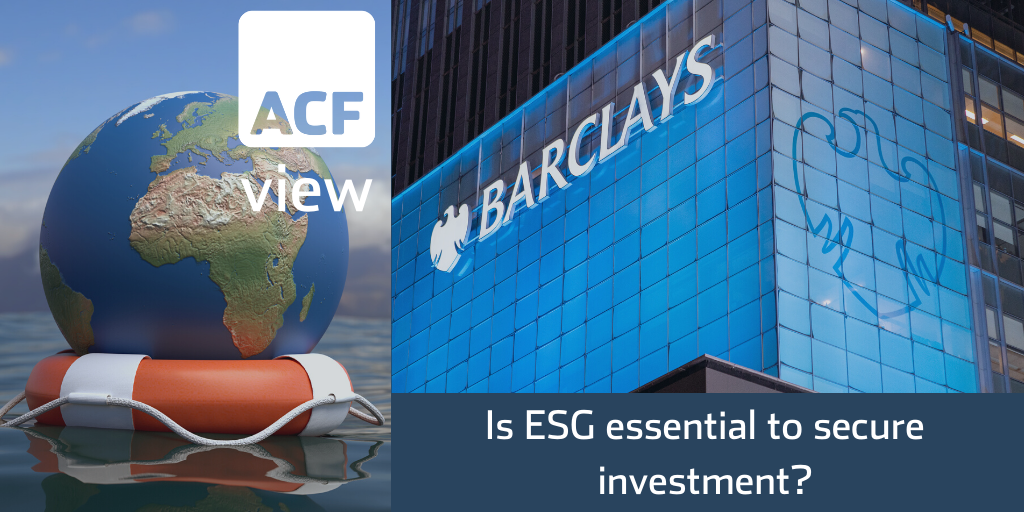Is ESG essential to secure investment?