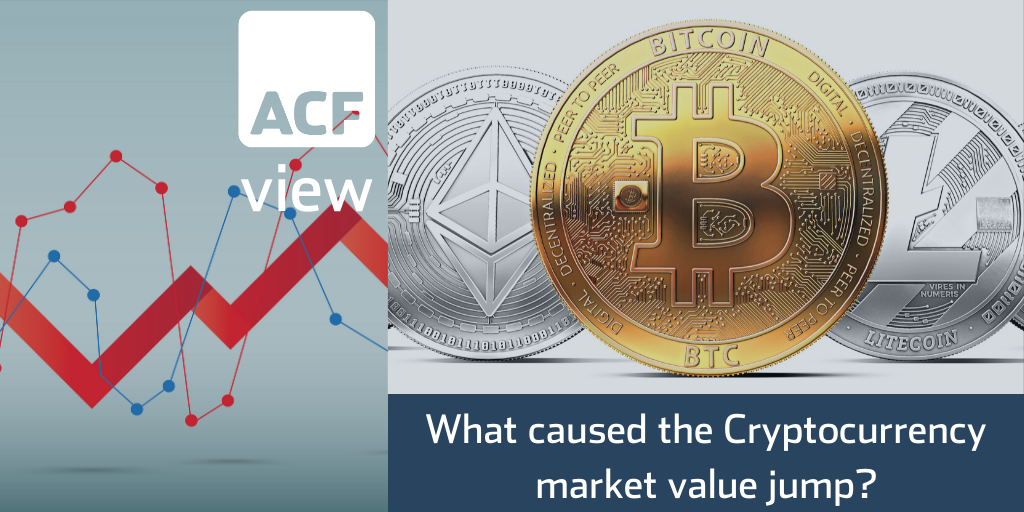 what caused the cryptocurrency market value jump