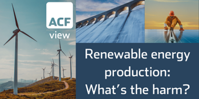 Renewable energy production- What’s the harm